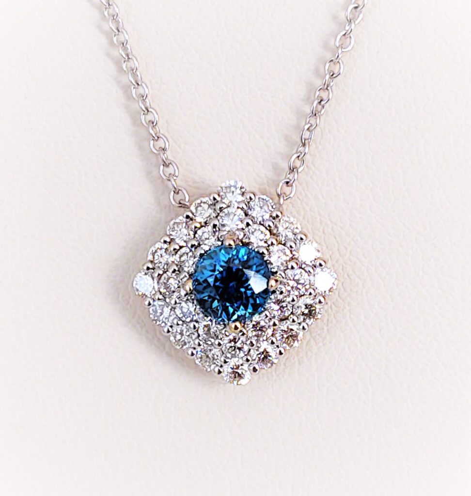 ADCO Diamond | Zircon Halo Necklace